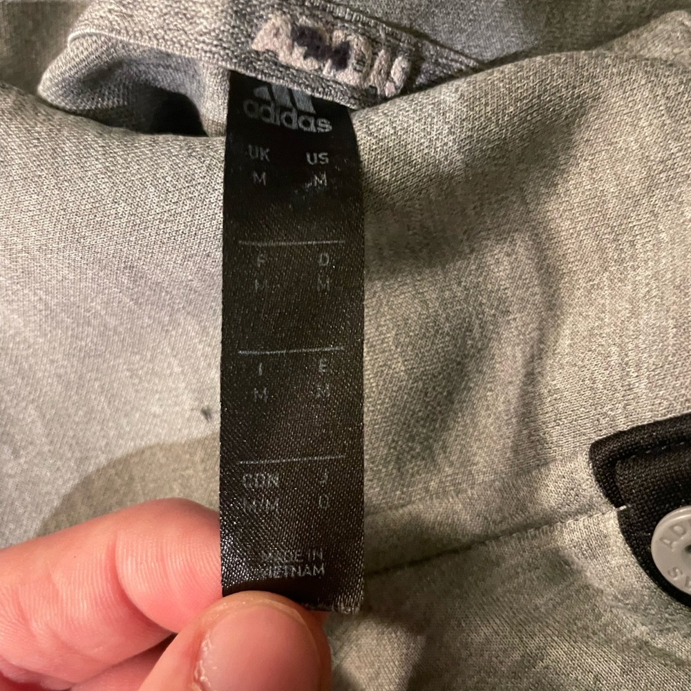 Adidas Men's Classic Gray Polo - Picture 3 of 3